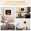 Contreras Belfry Heating 48cm W White Fireplace