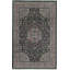 Wool Oriental Area Rug in Black/Pink/Green