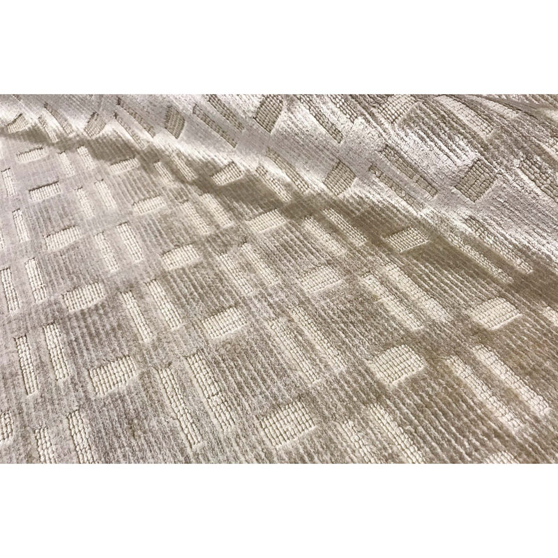 Geometric Area Rug in Camel