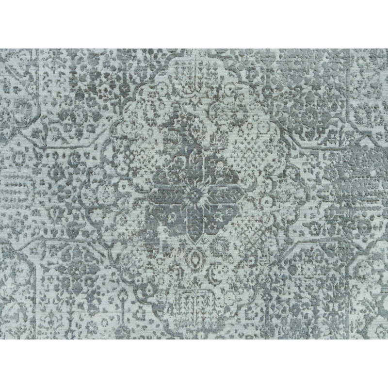 Tapis unique gris 8 pi x 10 pi 1 po Seda