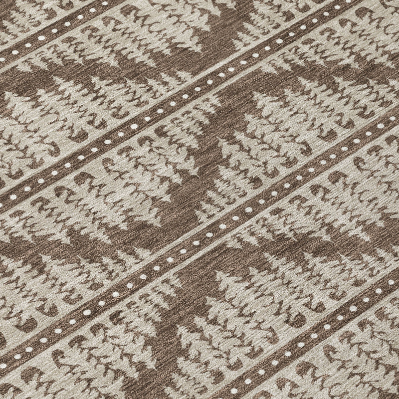 Tapis intérieur / extérieur lavable à la machine Chantille ACN2985, Café, 10 pi x 14 pi