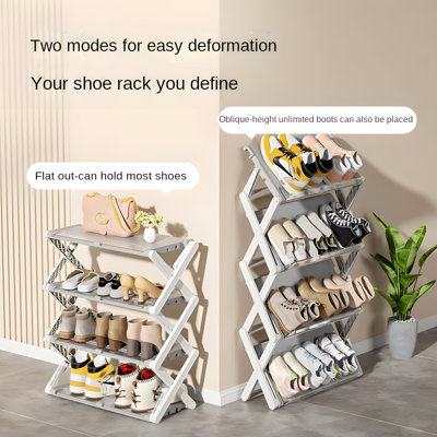 Range-chaussures empilable, organisateur de salle de bain et d'entrée peu encombrant, aucune installation requise
