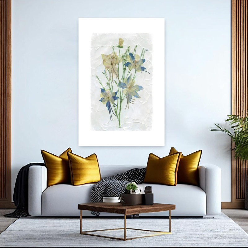 Art mural rétro Decoupage Floral IV, H 60 po x l 40 po