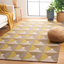 Tapis doré / gris en laine / coton touffeté à la main Gilderoy-1653030057