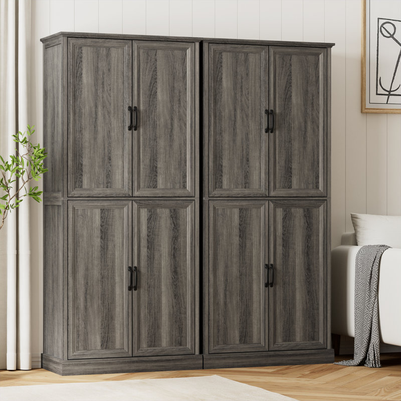 Armoire de rangement réglable Hailiey, Gris