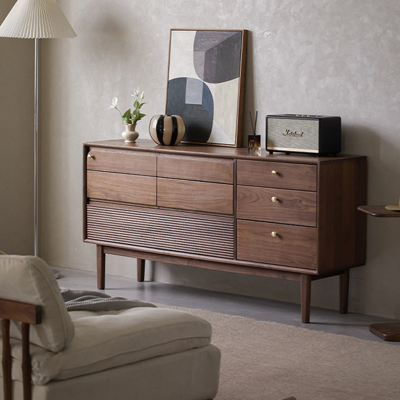 Medieval style minimalist drawer storage chest