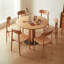 Burlywood Round Solid with Iron Dining Table For Dining Room/Kitchen-1418958825