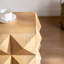 Table d'appoint rétro à motif tridimensionnel en relief de 23,62 po de hauteur, table de chevet rétro en bois-704290128-704290129