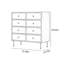 Commode d'appoint rétro en acier inoxydable