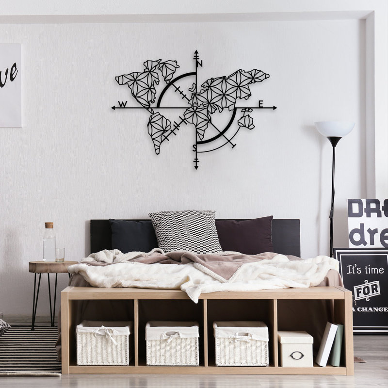 Handmade Coastal Abstract Wall Decor on Metal, 68.58cm H x 99.06cm W x 2.54cm D