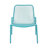 Stackable Outdoor Chairs, Mesh Seating, Angled Legs, 26" W X 22.45" D H, Teal Modern Chair , Build, 26"X22.45"X26