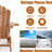 Folding Tale Chair With & Cup Holder, , , Brown Backyard Patio Garden Extendable And Low Maintenance, , Deck-1048477883