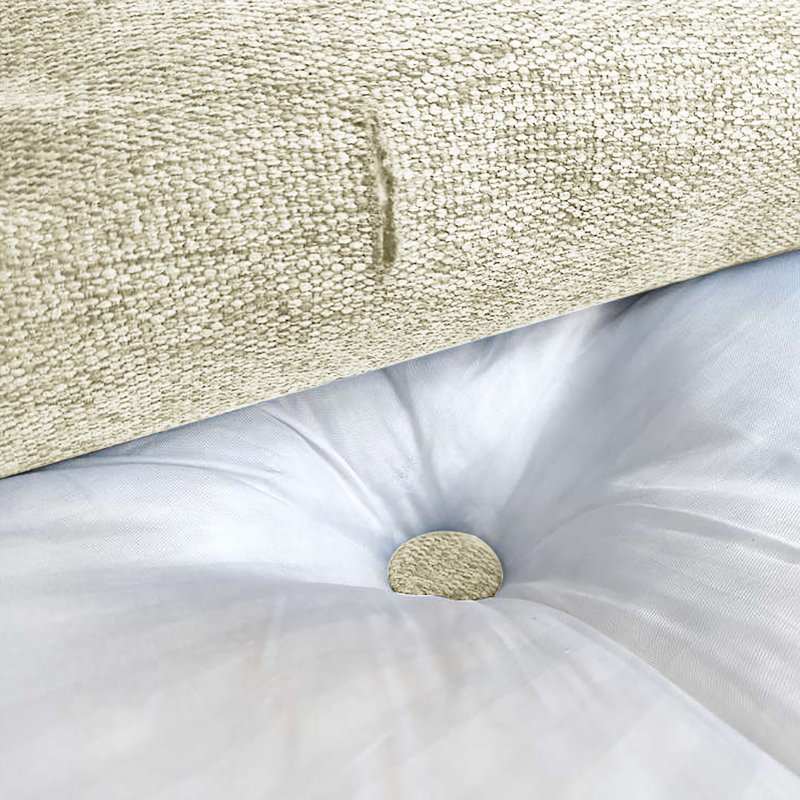 Backrest Cushion, 50cm H x 200cm W, Ivory