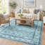 Tapis à motif floral lavable Fillender-106845977
