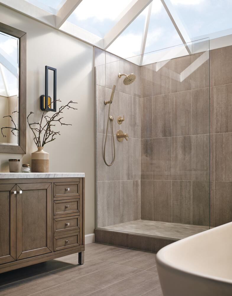 Trinsic Thermostatic Shower Head, Brilliance Champagne Bronze