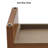 47.2" Rectangle Solid Wood Veneer Console Table with Open Storage-1096824293