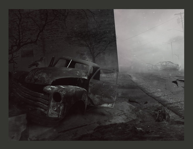 Screaming City 1.54m x 200cm Wallpaper