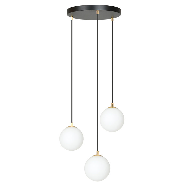 Ezhno 3 - Light Cluster Pendant, Black