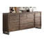 Commode double 6 tiroirs avec miroir Kardel