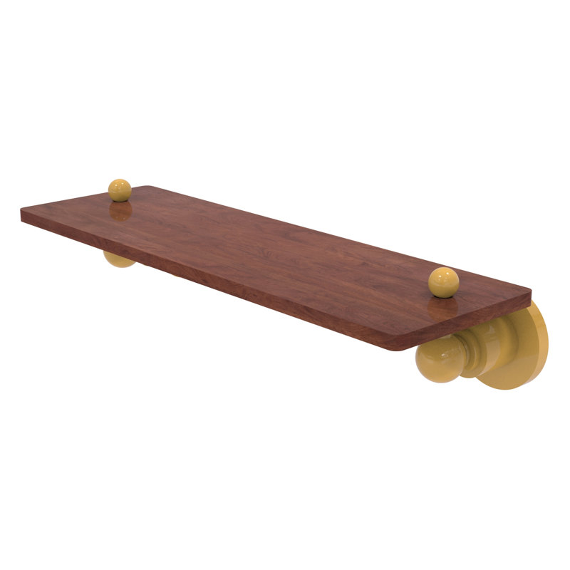 Astor Place Floating Shelf, 2.5" H x 16" W x 5" D, Spanish Gold