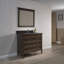 Ensemble de meuble-lavabo de salle de bain simple avec miroir 37 po Briese-27091322