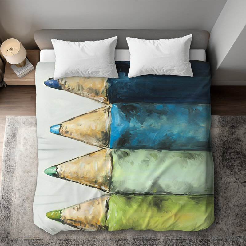 Colouring Pencils Duvet Cover - Contemporary Home Decor