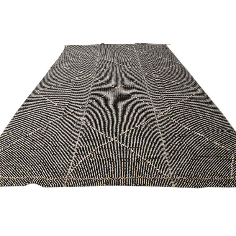 Tapis noir 10 x 14 Porcaro