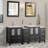  Modern 72" Double Bathroom Vanity Set with Mirror-27042762