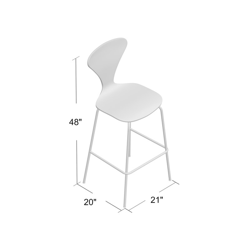 Tabouret de bar Ernie, Noyer