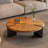 Light luxury walnut-colored coffee table-1105316592