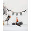 Spooky Iron Boo Banner with Bat Cutouts for Halloween Holiday Decor for Mantle or Dining Room