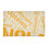 Tapis de la surface orange à tissage plat rand cites city barhood districts