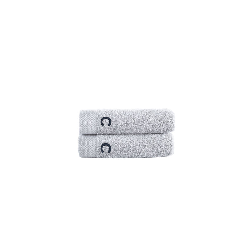 Essuie-mains 2 pièces Brooks Brothers, C, Argent argent, Essuie-mains - paquet de 2