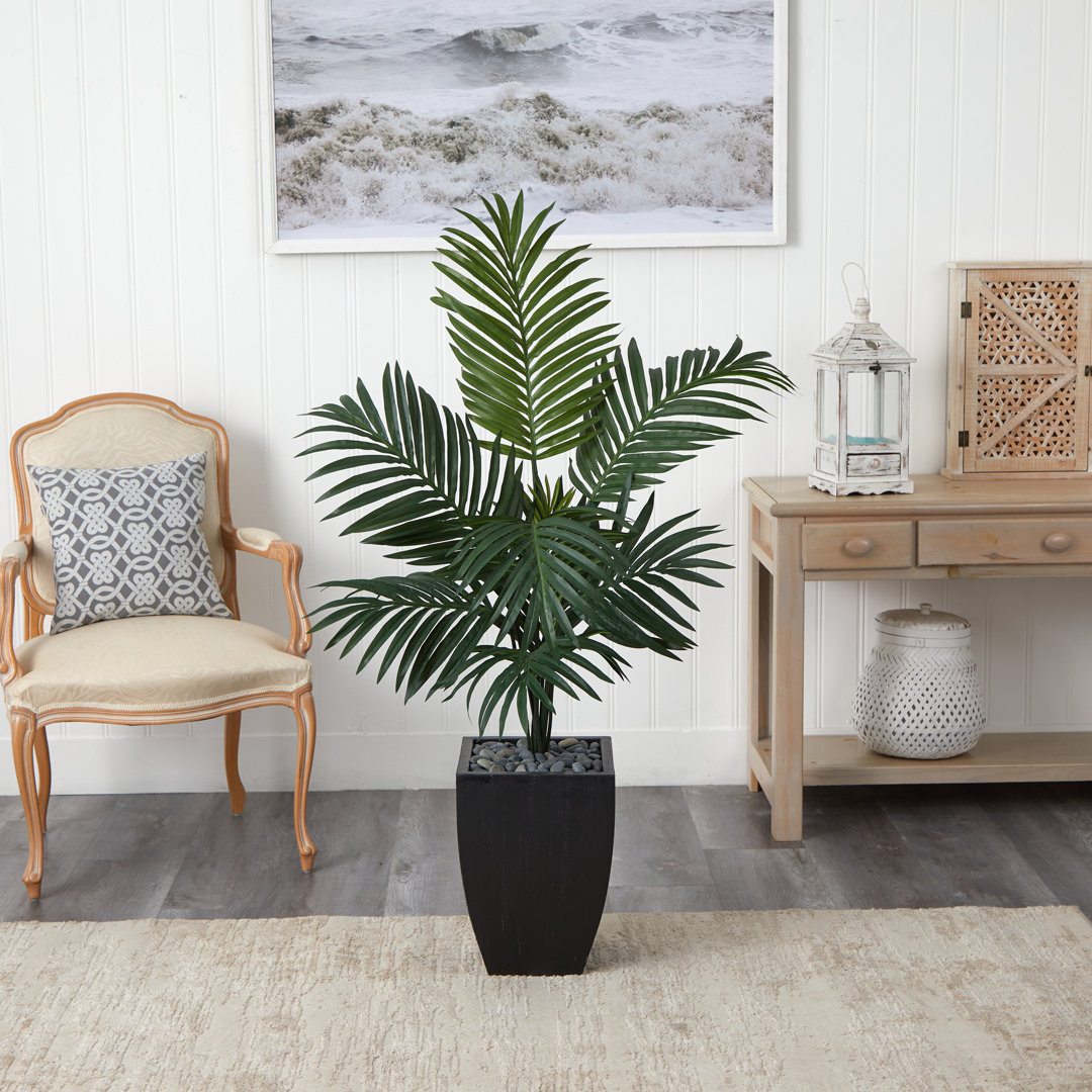 54'' Faux Palm Plant in Ceramic Planter Brayden Studio®