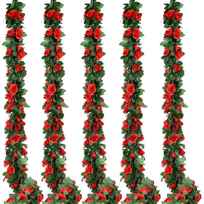 Ensemble de 5 guirlandes de fleurs artificielles
