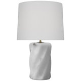 AERIN Ripley 25" Torsade Table Lamp with Linen Shade