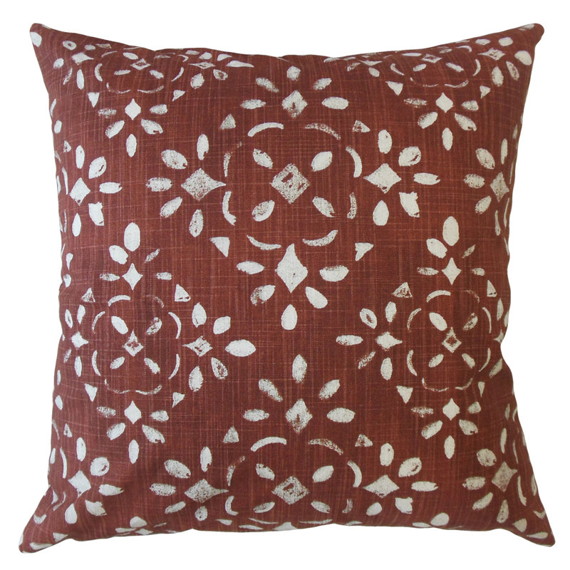 Edyta Geometric Feather Reversible Throw Pillow, 12" x 18", Sierra