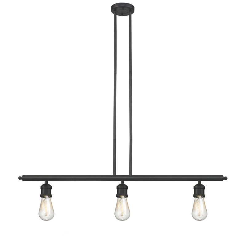 Plourde 3 - Light Kitchen Island Pendant, Oil Rubbed Bronze