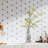 Natural 12.01 in. x 11.74 in. Geometric Polished Marble Mosaic Tile