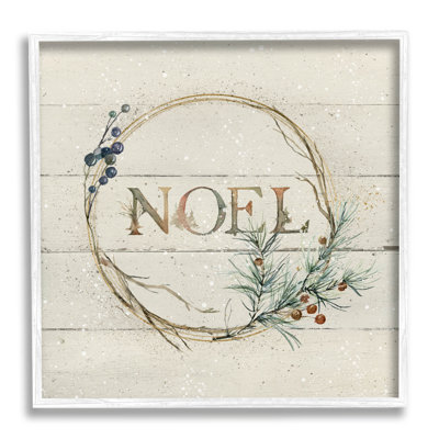 Art giclée de Noël avec couronne de Noël par Carol Robinson