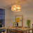 Kourtney 2-Light Caged Glass Drum Semi Flush Mount-666421372