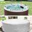 Wothsi Silver 6FT Round Pool Cover – Waterproof Oxford Fabric with Drawstring, Fits 6-Foot Pools, Heavy-Duty Protection-132608639