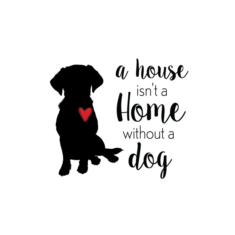 House Home Dog 2 - Wrapped Canvas Print, 122cm H x 122cm W x 3.8cm D
