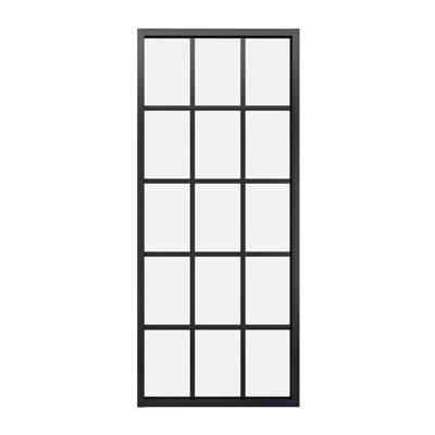 Glass Sliding Barn Doors without Installation Hardware Kit
