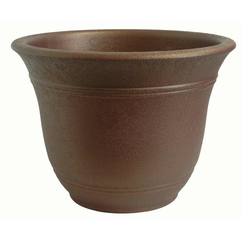 Knel Pot Planter, Black Onyx, 9.63" H x 13" W x 13" D
