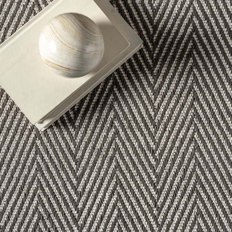 Boise Cotton Striped Indoor Rug, Rectangle 3' x 5'