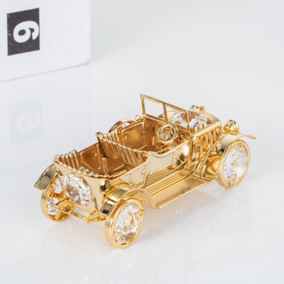 Ornement en cristal plaqué garniture cloutée voiture Hersh