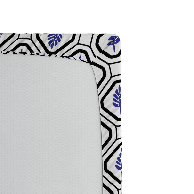 Microfiber Floral Fitted Sheet, Full Fitted Sheet
