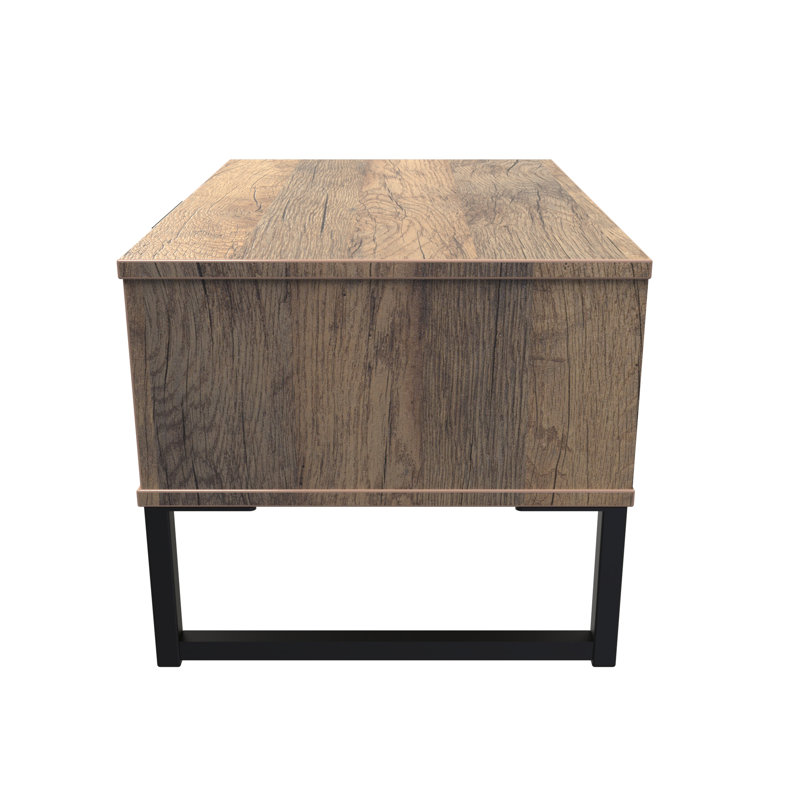 Bisceglia End Table, Brown/Black