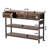 3-Tier Console Table With Charging Station & 3 Fabric Drawers,43.3'' Entryway Table With Storage Drawers And Open Shelves, Narrow Sofa Table With USB Ports And Outlets, Adjustable Feet, And Modern Design For Hallways, Living Rooms, And Small Spaces-1022265191